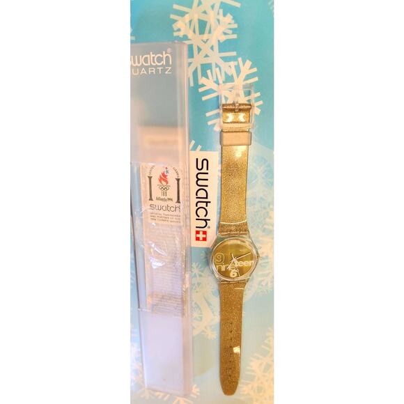 Vintage Swatch GLITTER GK216 1996 Standard Gents Swiss Made New Old Stock - Picture 2 of 6
